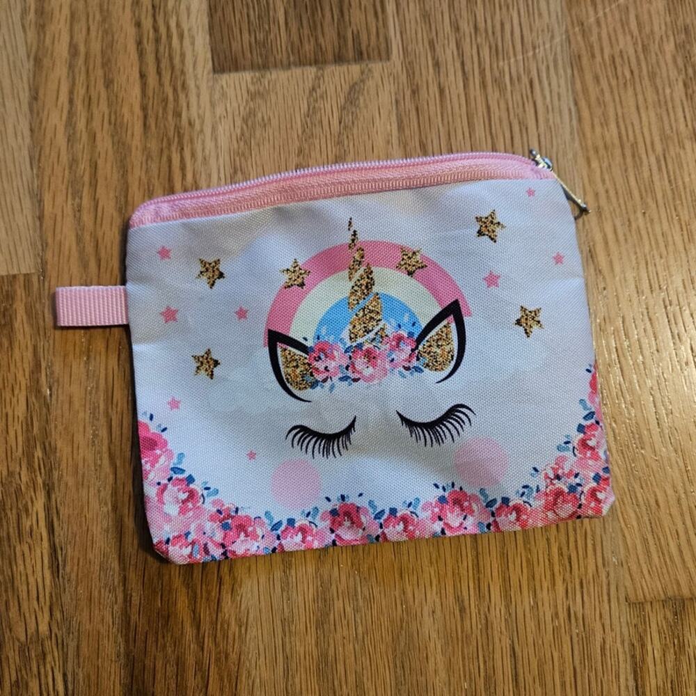 Boutique Unicorn Coin Purse / Mini Bag / Mini Etui / Mini Makeup Bag ~ Fantasy